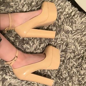 Platform heels.